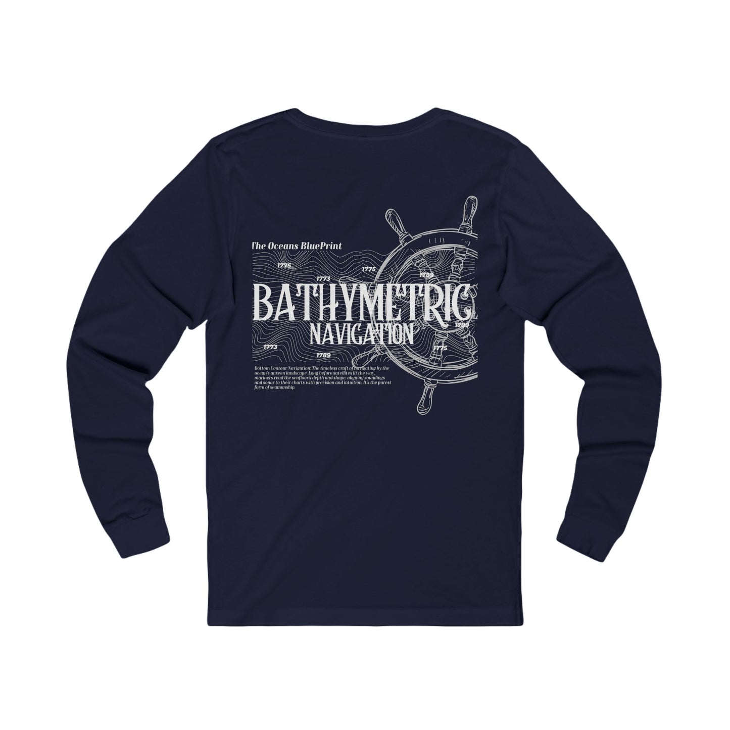 Bathymetric Navigation FOM 9 Long Sleeve Tee