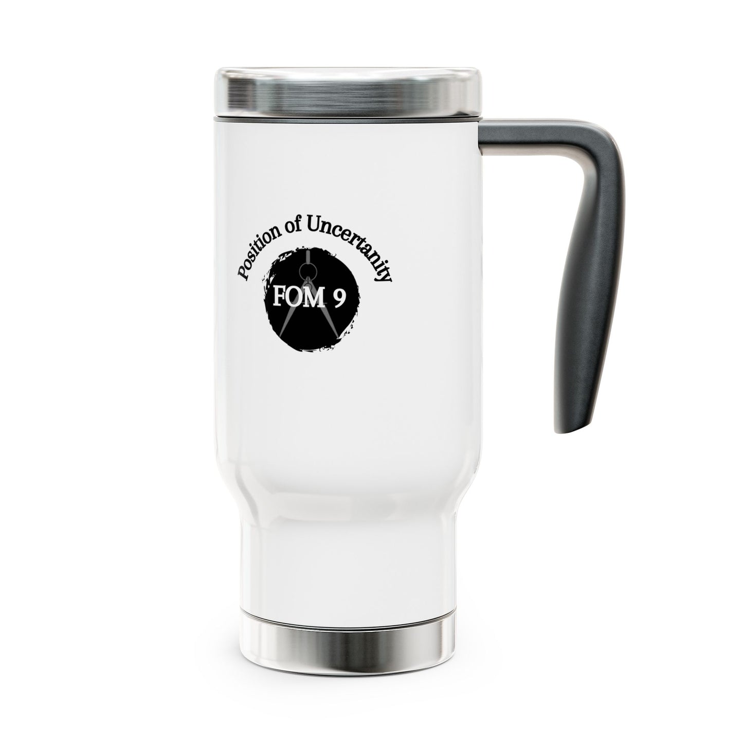 Godfather of Navigation FOM 9 Travel Mug with Handle, 14oz