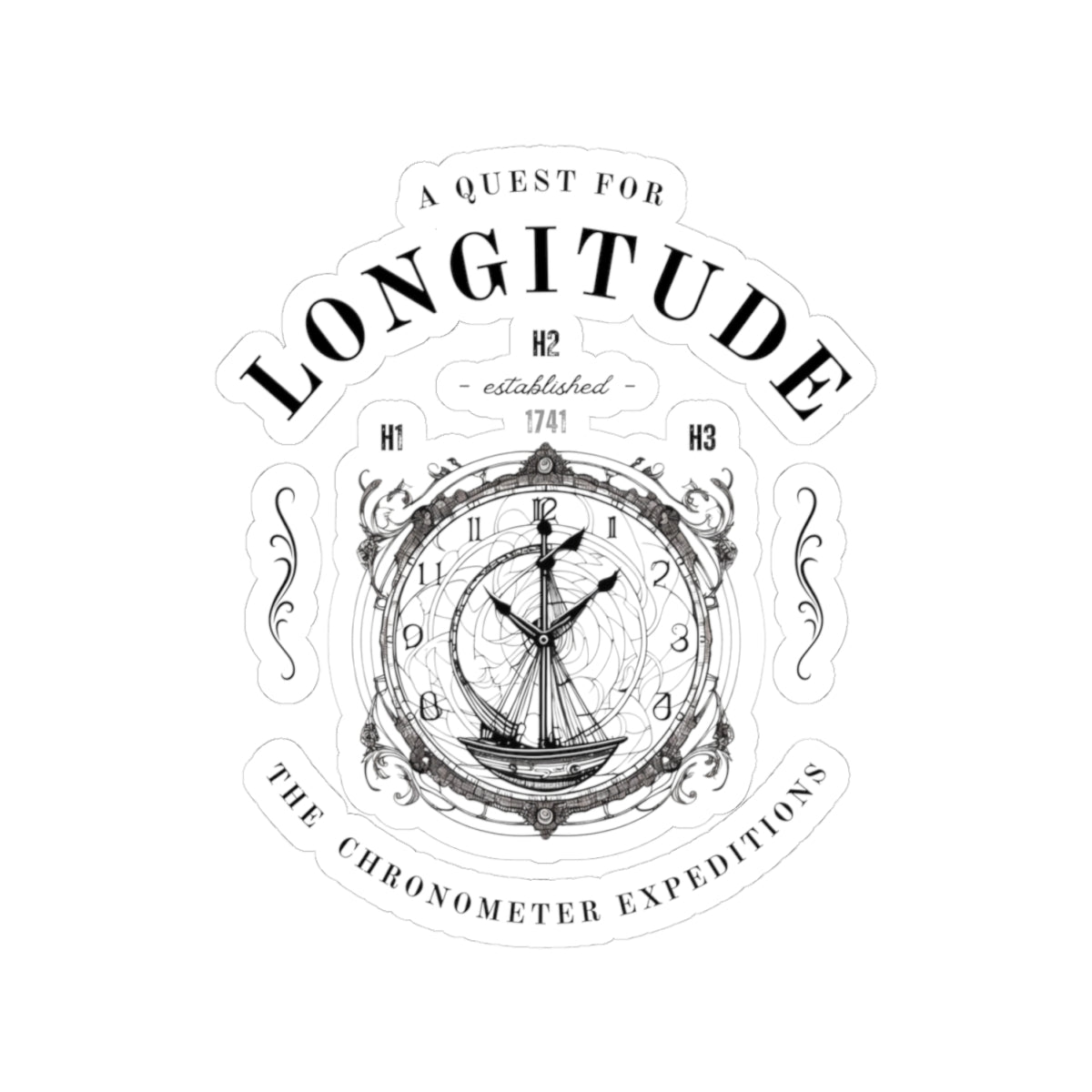 The Longitude Explorers FOM 9 Kiss-Cut Stickers