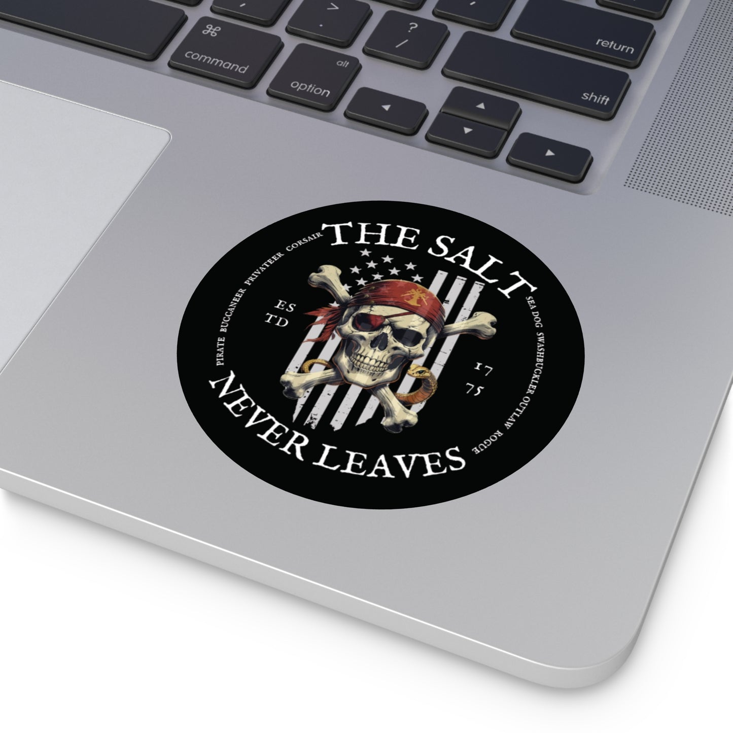 The Salt Never Leaves FOM 9 Round Vinyl Sticker