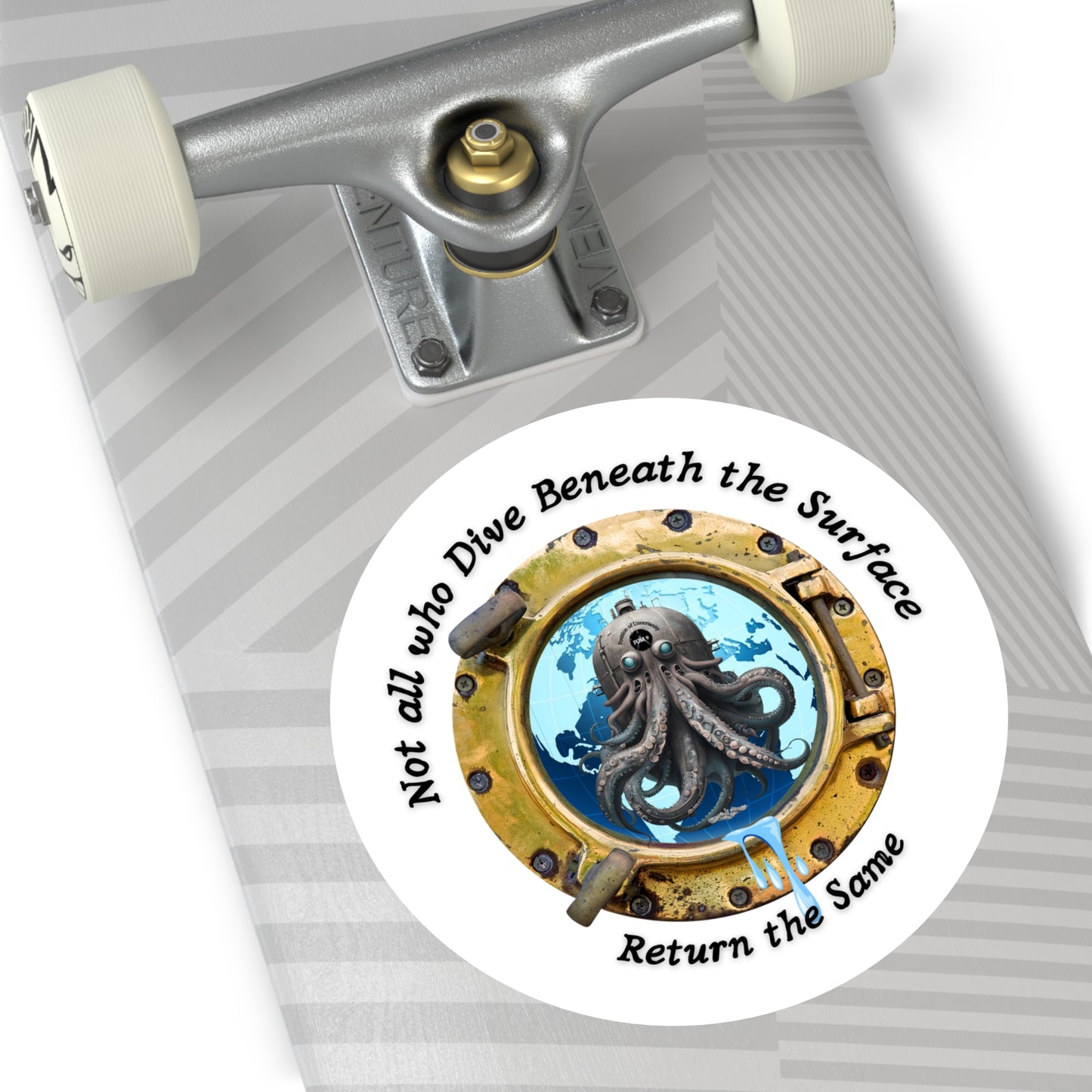 'Not All Who Dive Beneath the Surface' FOM 9 Round Stickers
