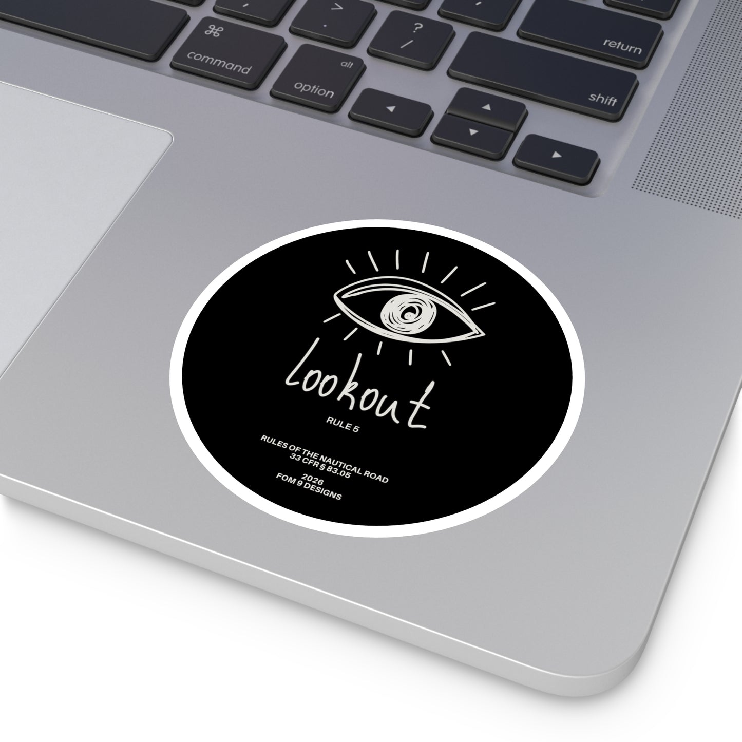 Lookout Rule 5 FOM 9 Round Stickers