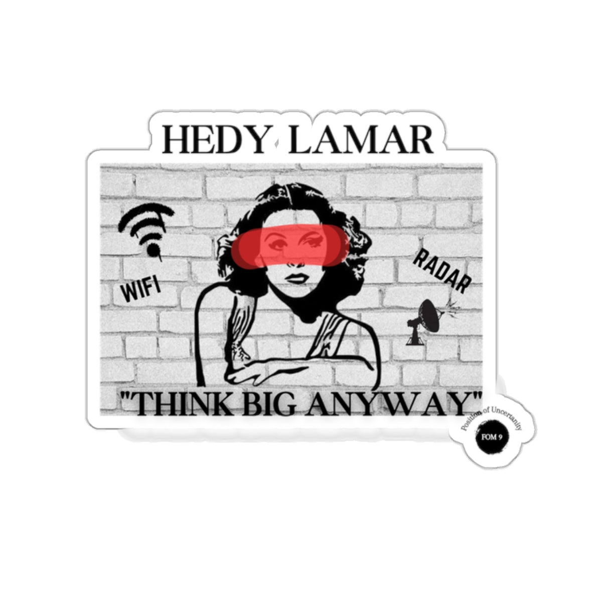 Hedy Lamar FOM 9 Sticker