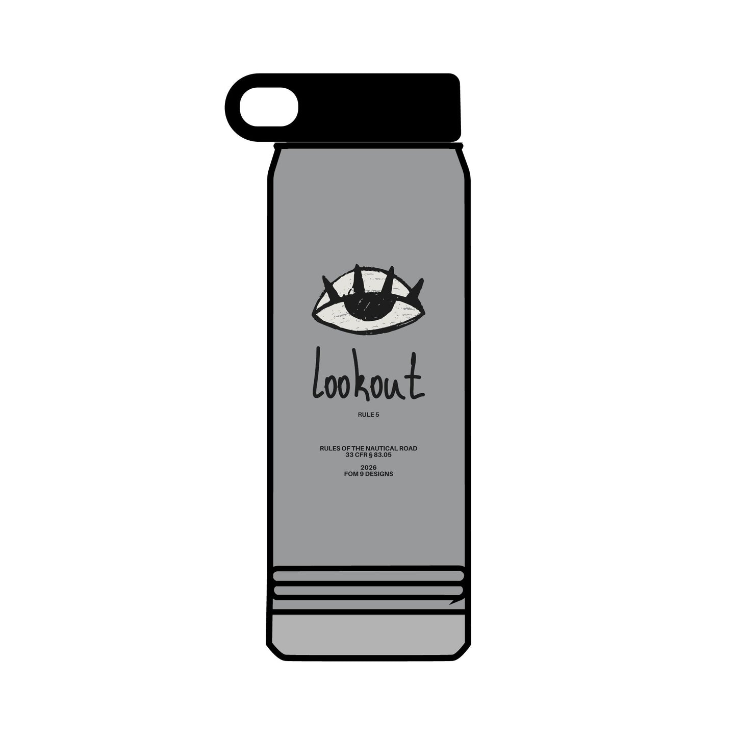 Lookout Rule 5 FOM 9 Water Bottle, 32oz