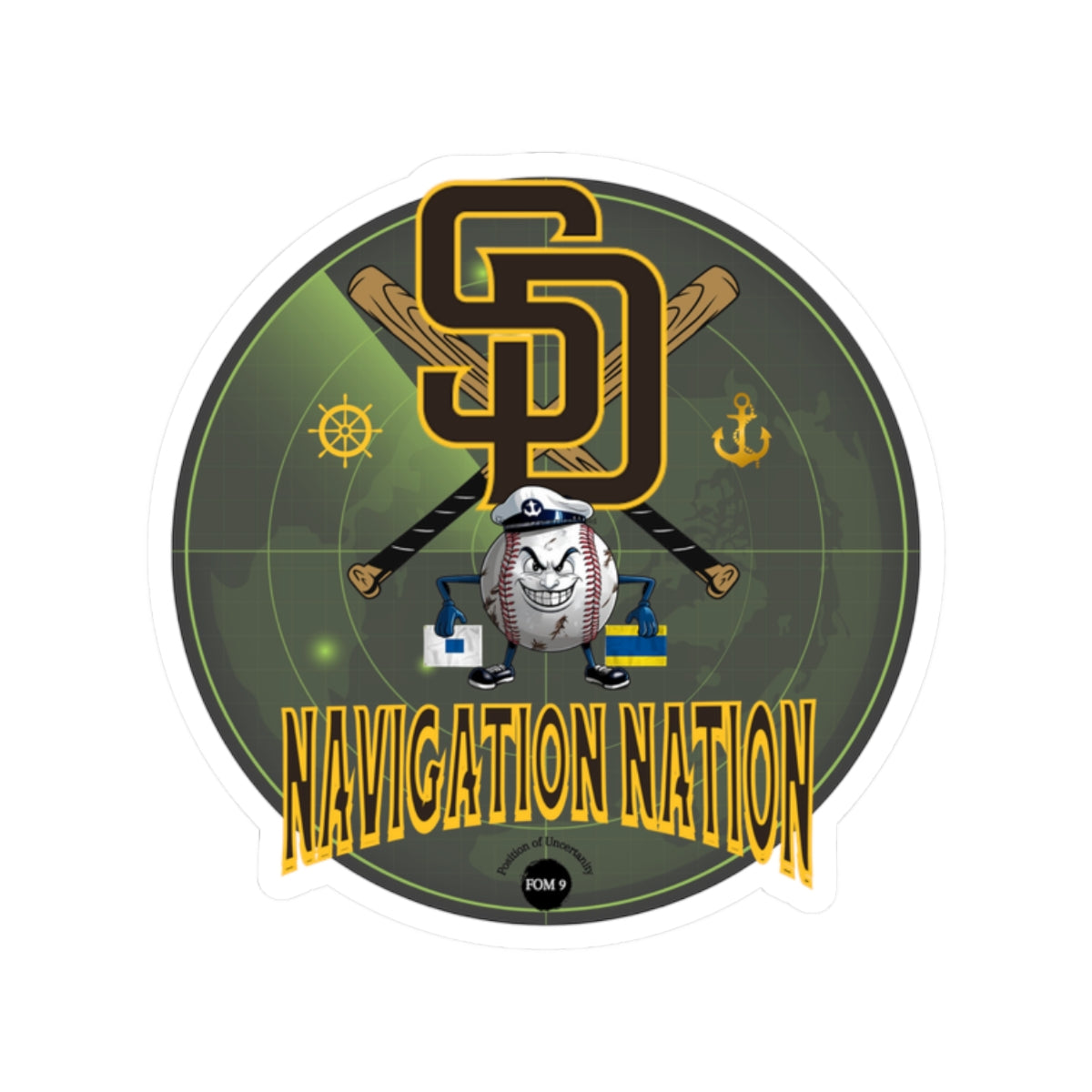 Navigation Nation FOM 9 Kiss-Cut Stickers