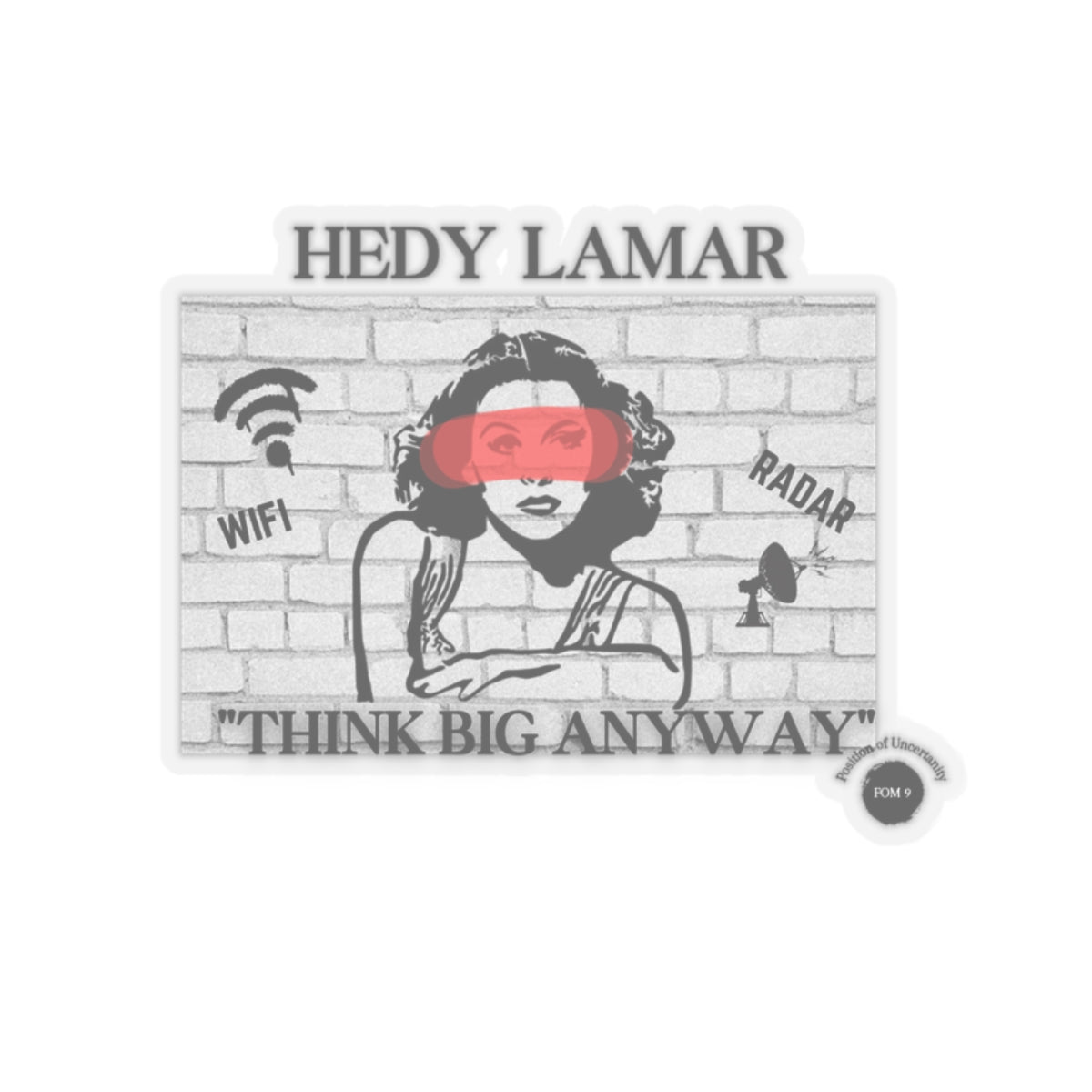 Hedy Lamar FOM 9 Sticker