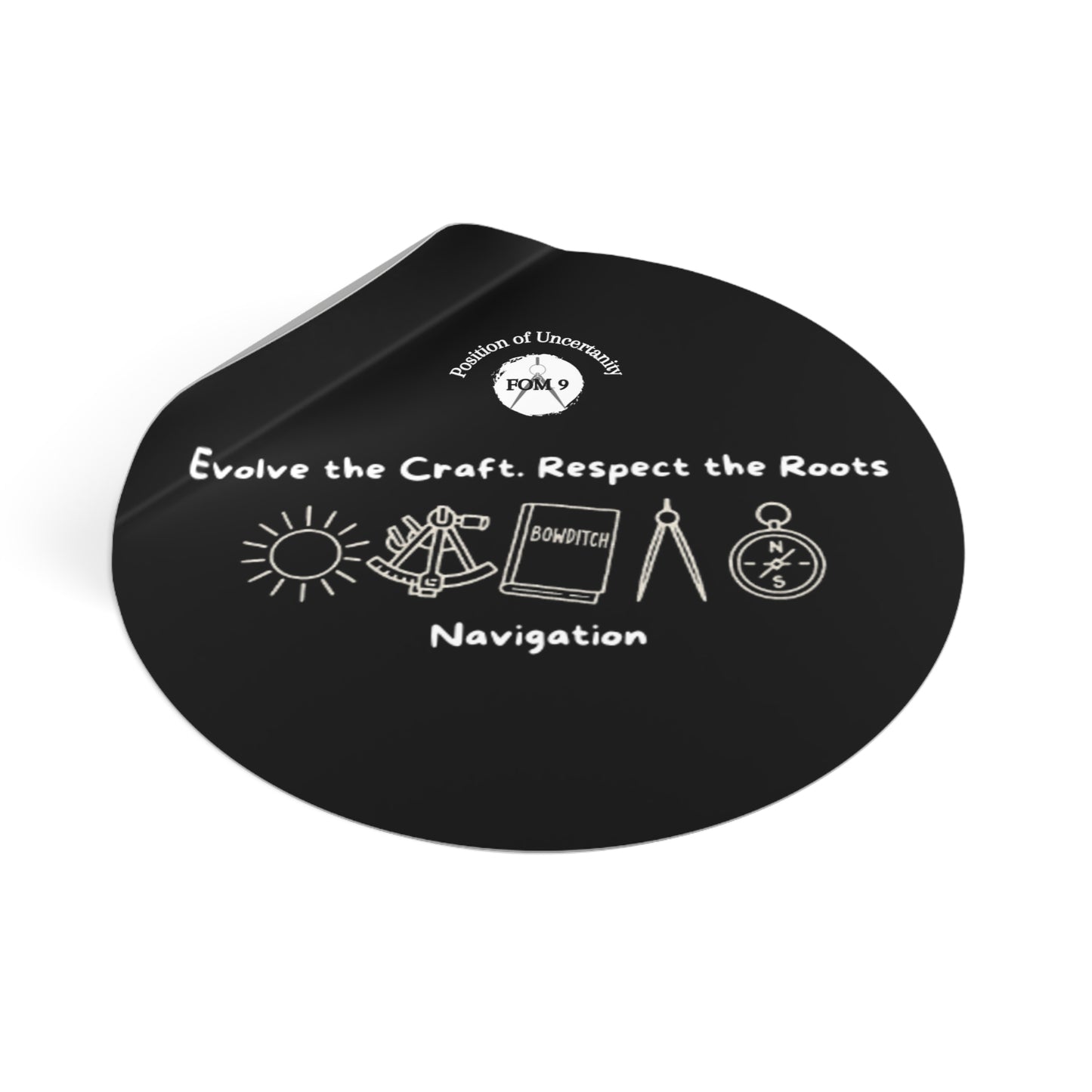 Evolve the Craft FOM 9 Round Vinyl Sticker