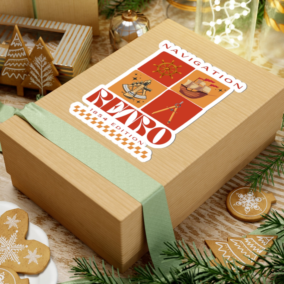 Retro Navigation FOM 9 Sticker - 1854 Edition