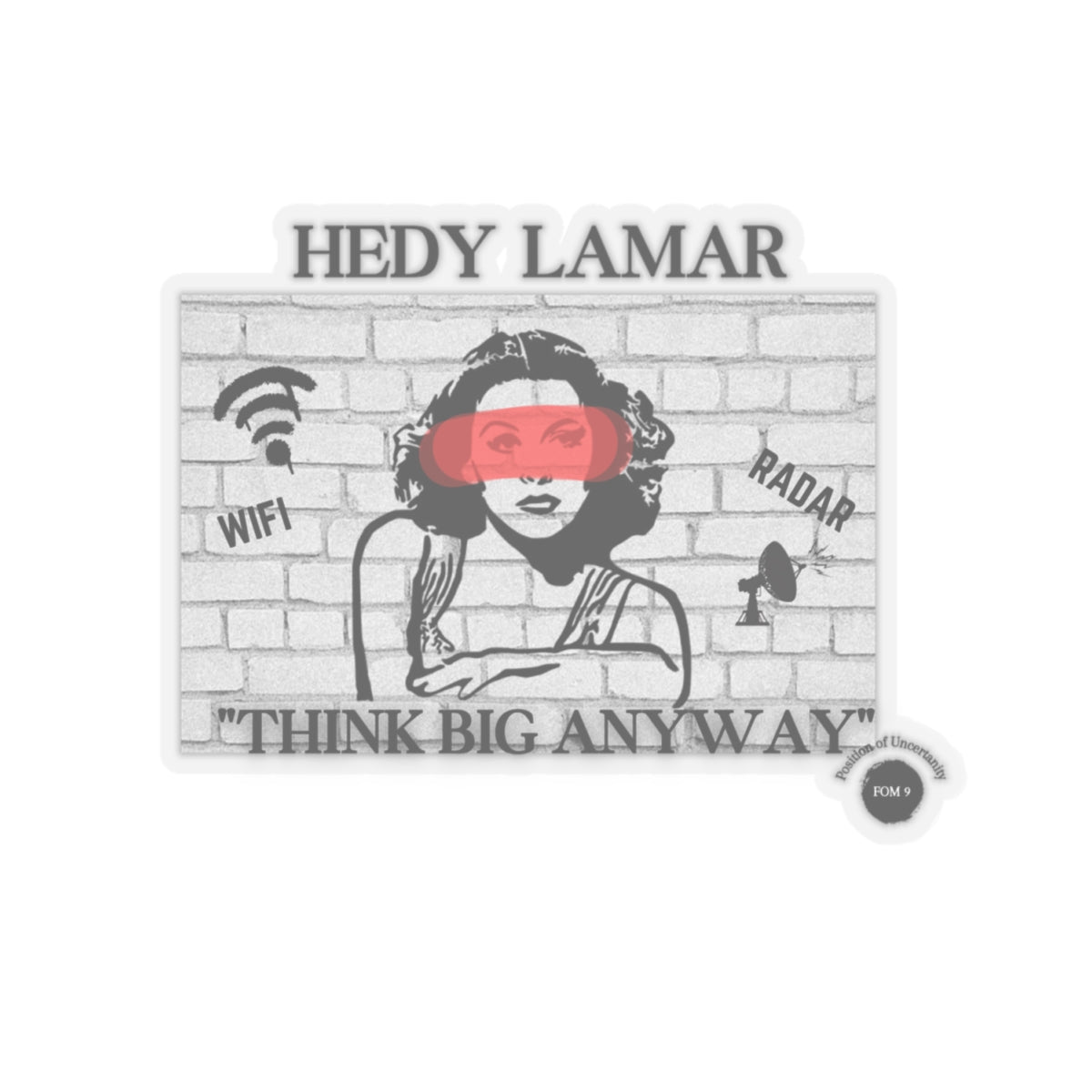Hedy Lamar FOM 9 Sticker