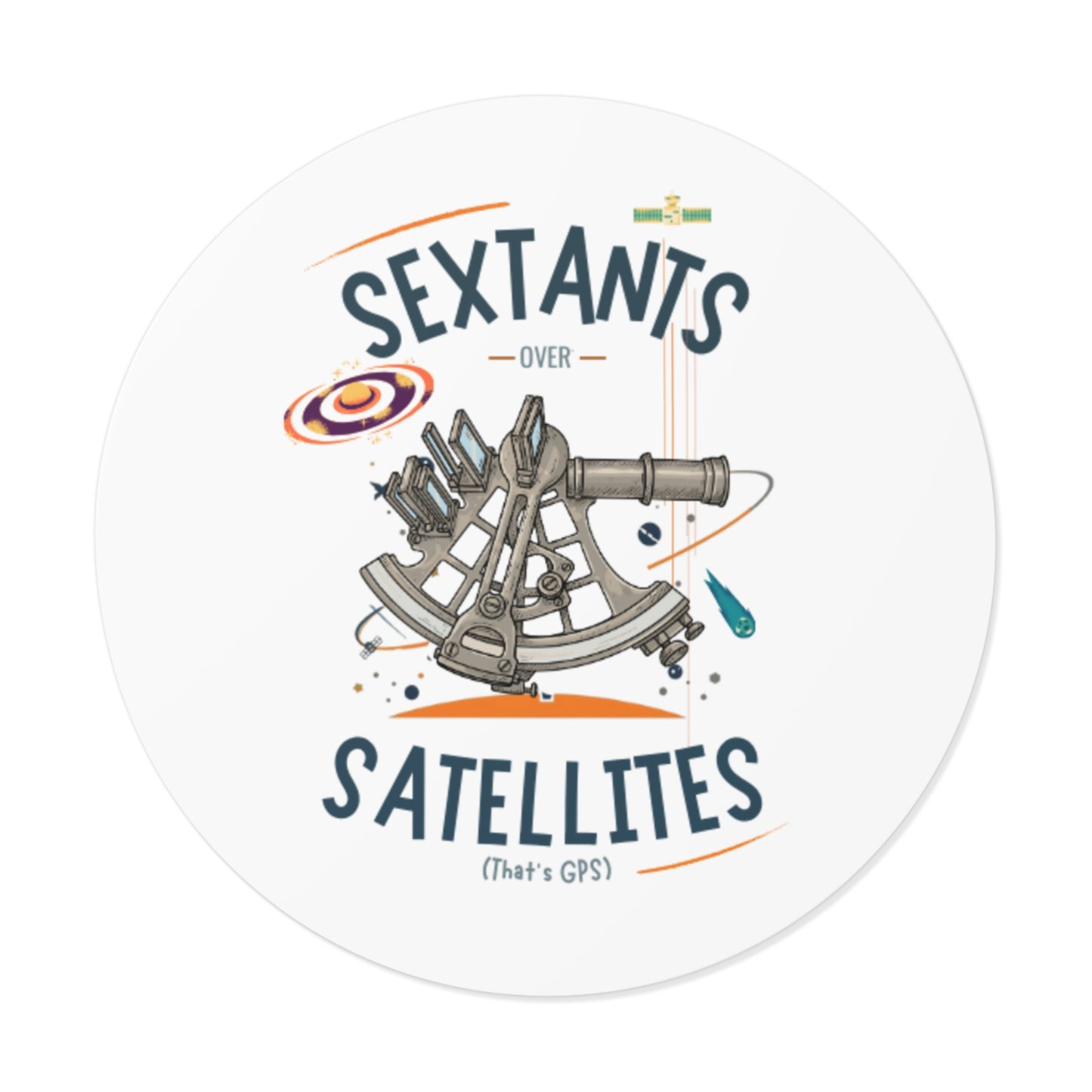 Sextants over Satellites V2 FOM9 Vinyl Stickers