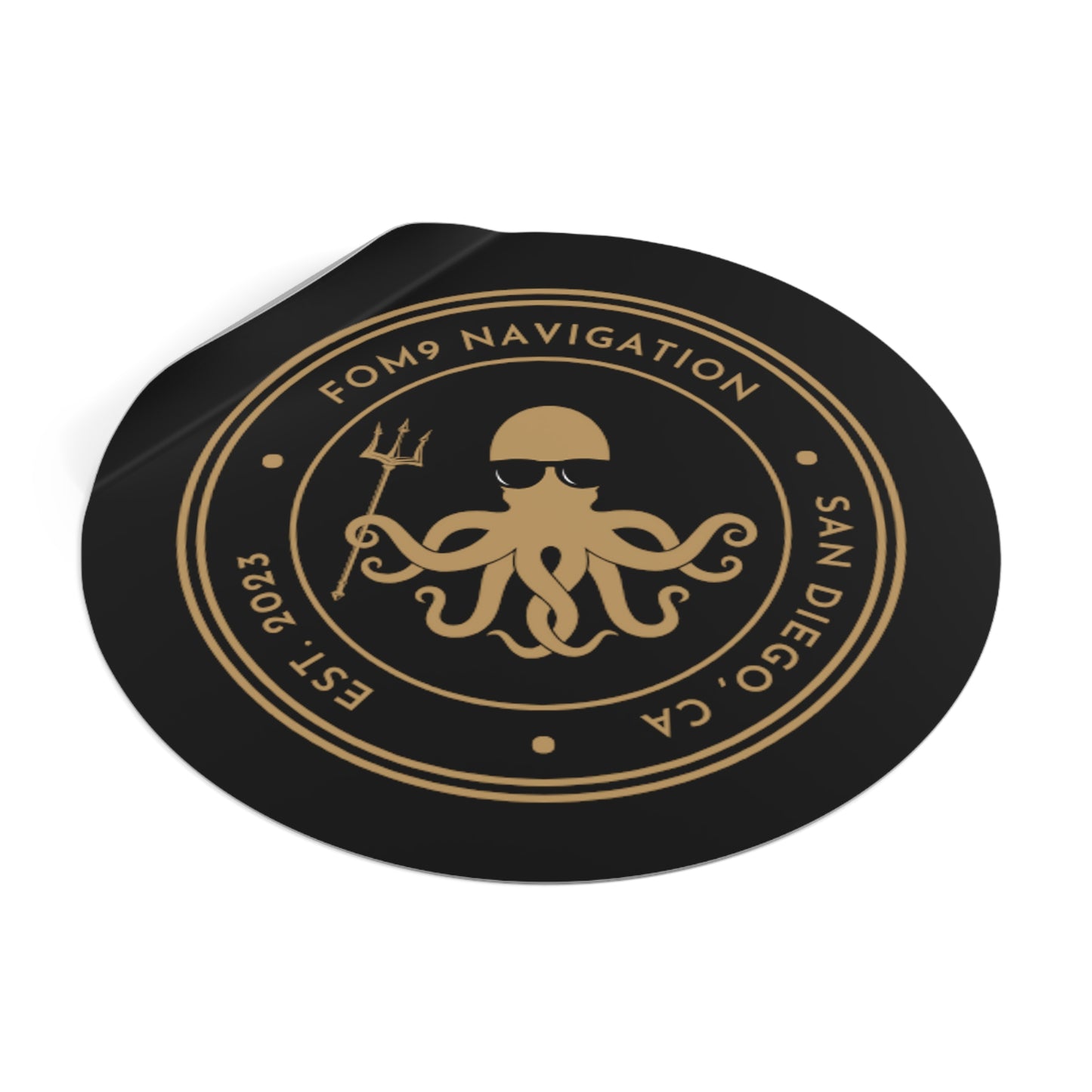 FOM 9 Logo Kracken Sticker