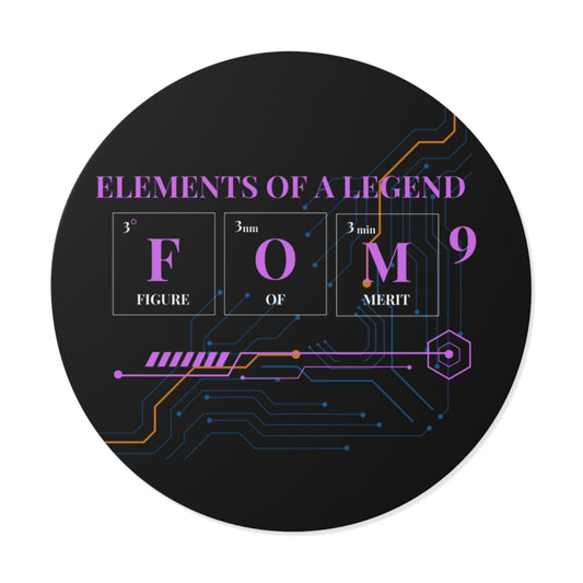 Elements of a Legend FOM9 Round Vinyl Sticker
