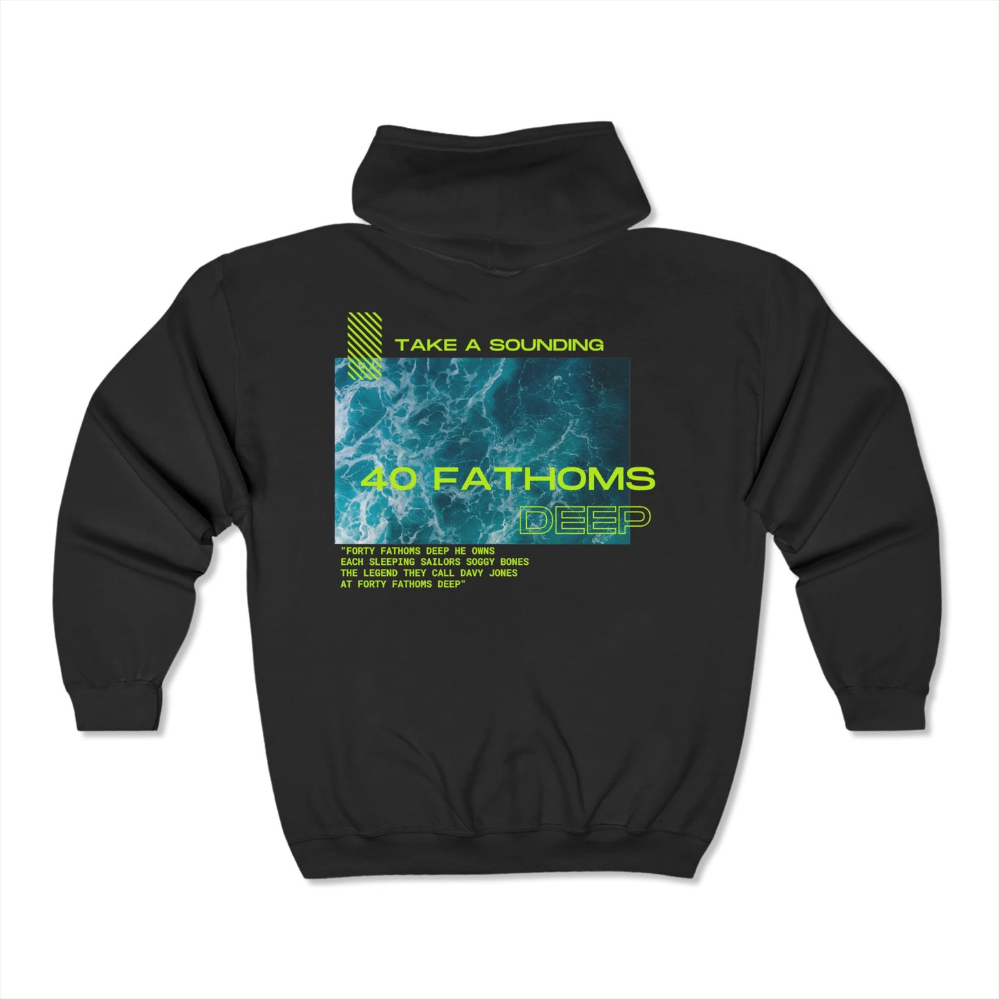 40 Fathoms Deep FOM9 Full Zip Hooded Sweatshirt