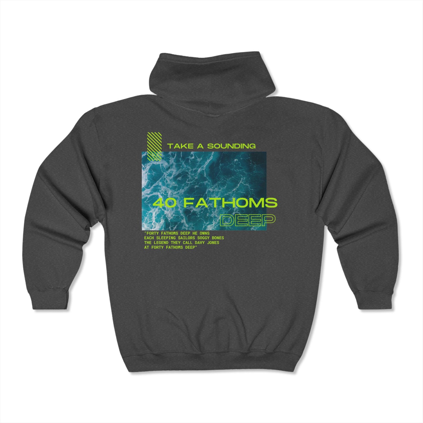 40 Fathoms Deep FOM9 Full Zip Hooded Sweatshirt