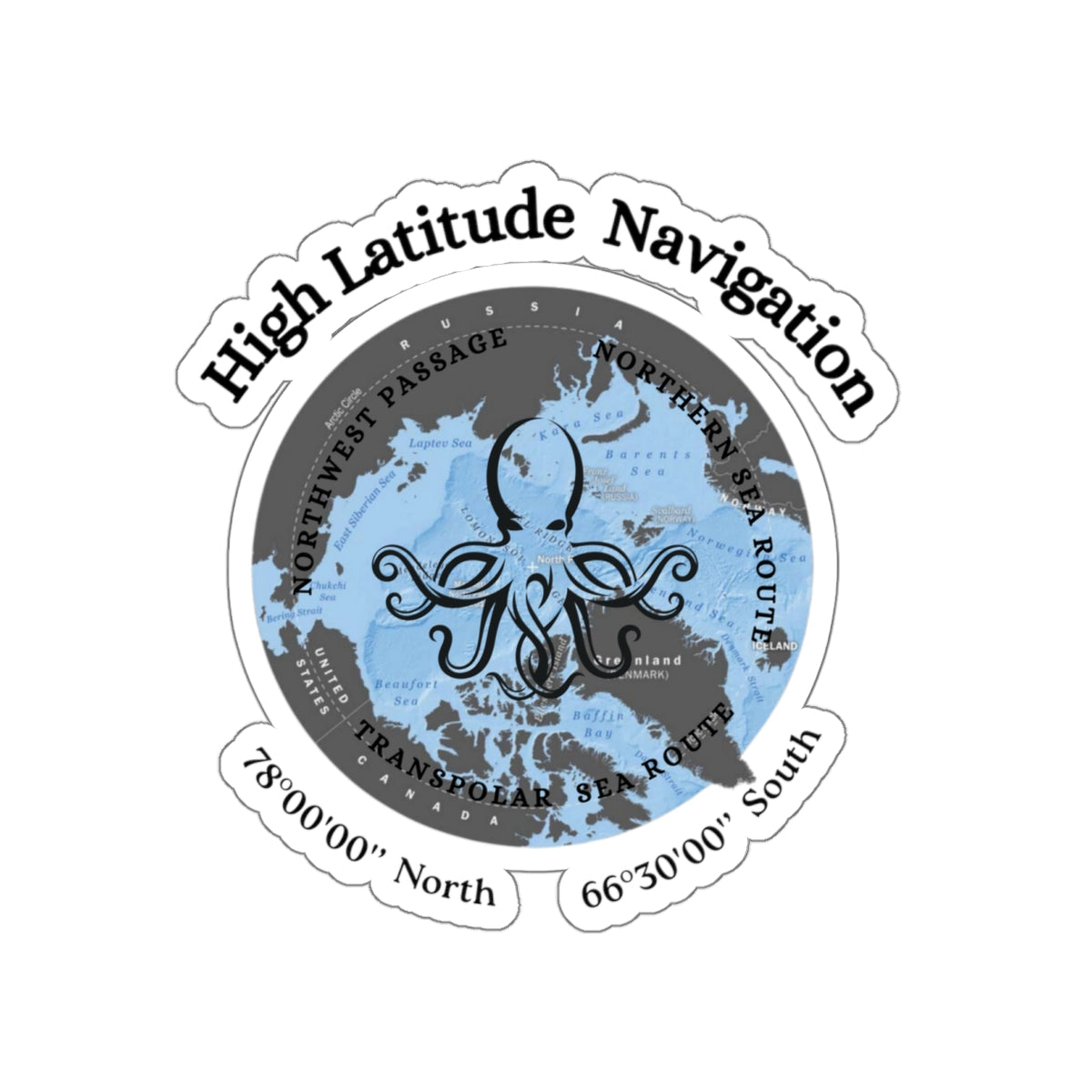 High Latitude Navigation FOM 9 Stickers
