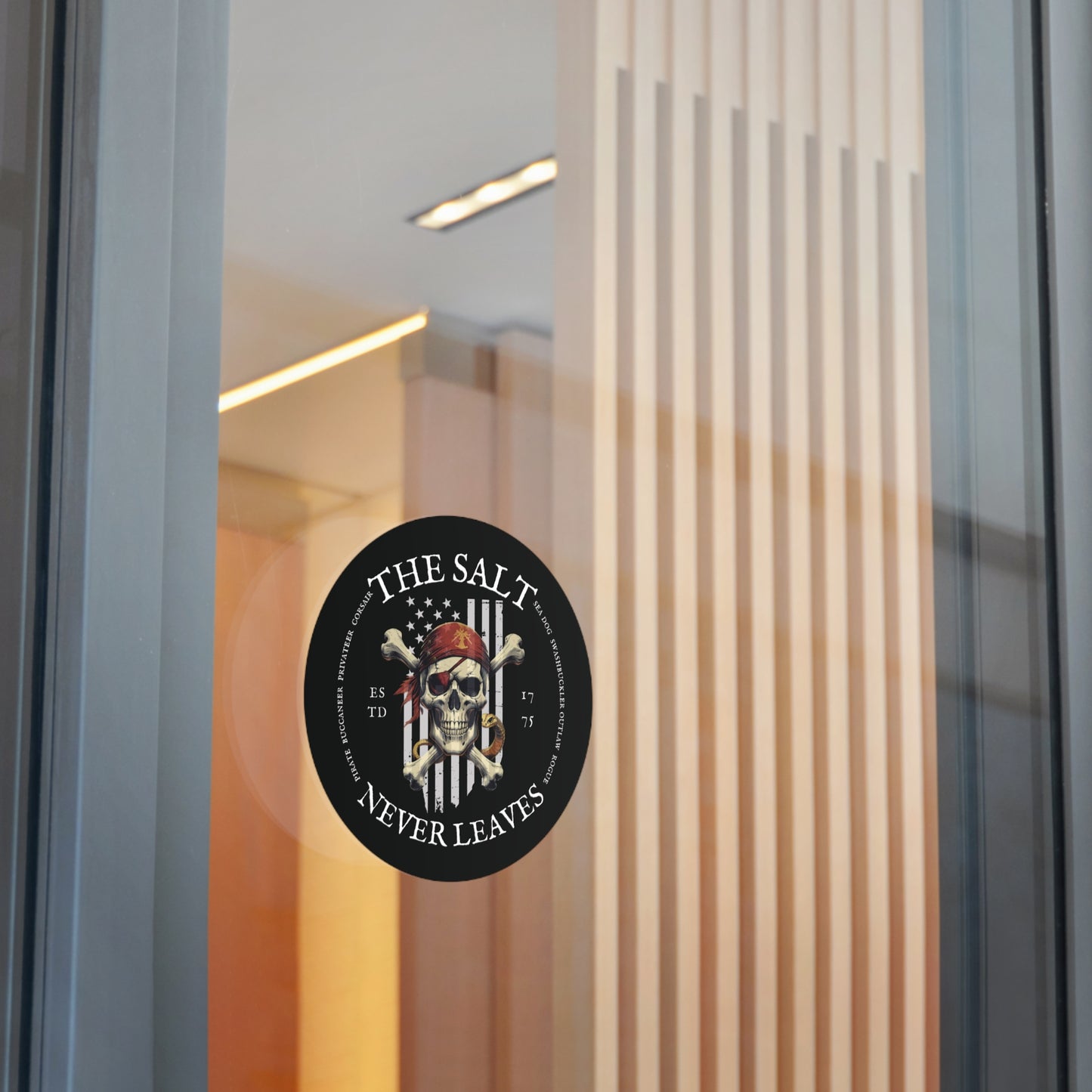 The Salt Never Leaves FOM 9 Round Vinyl Sticker