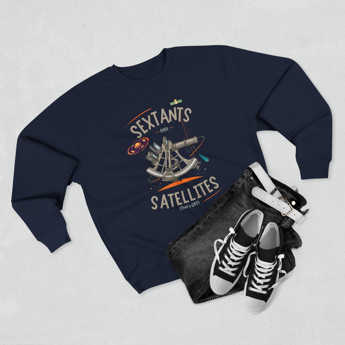 Sextants over Satellites FOM 9 Sweatshirt