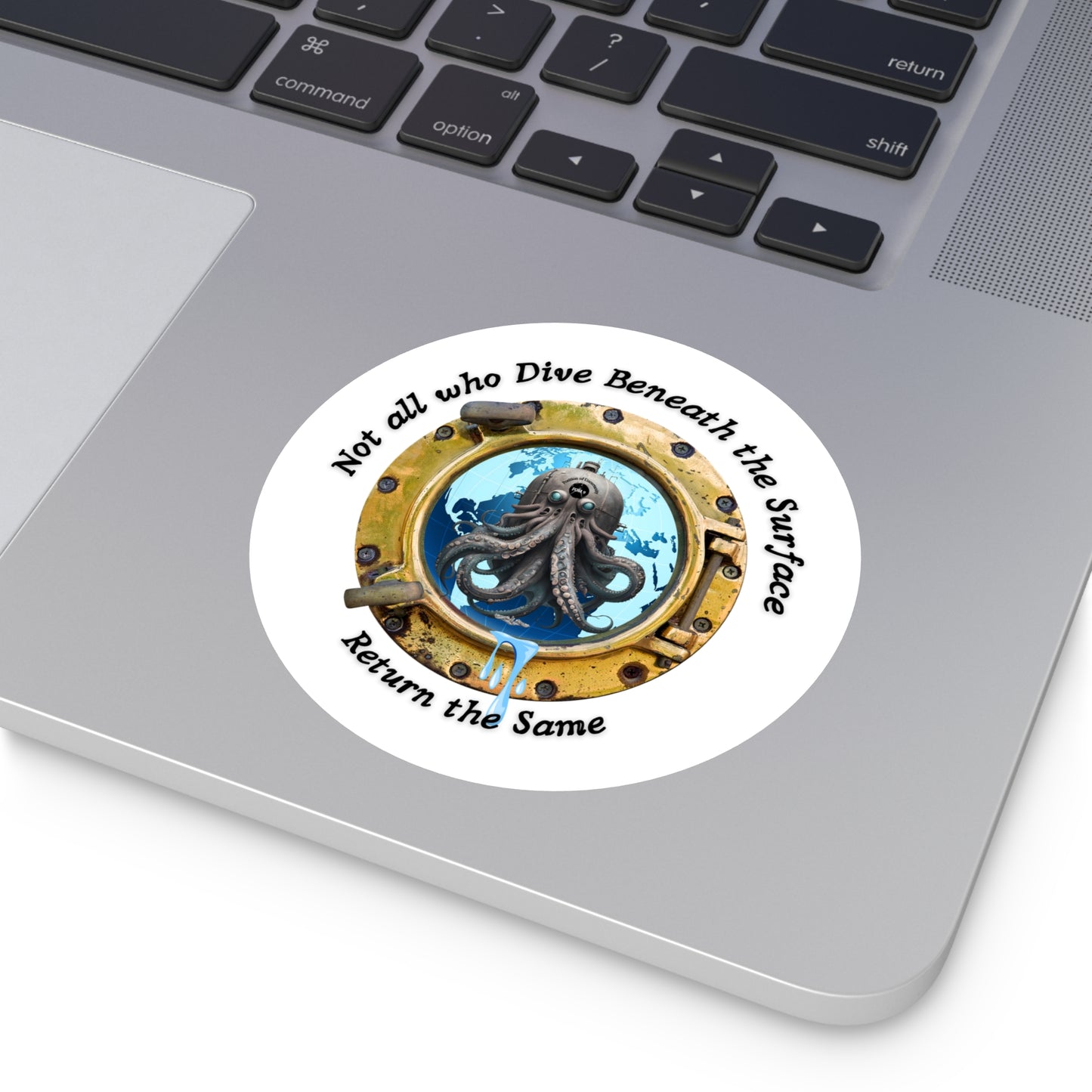 'Not All Who Dive Beneath the Surface' FOM 9 Round Stickers