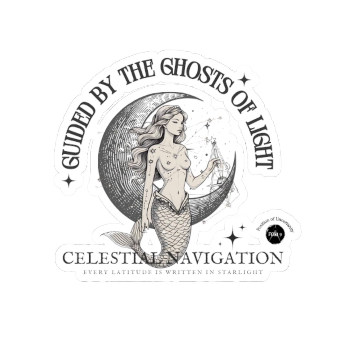Guided by the Ghosts of Light FOM 9 Sticker