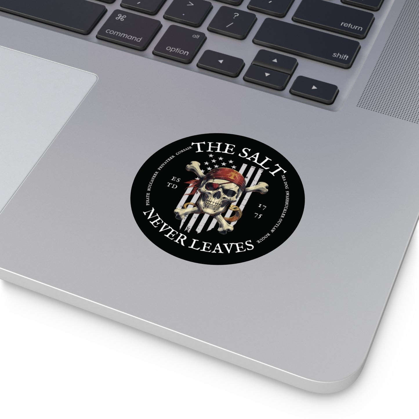 The Salt Never Leaves FOM 9 Round Vinyl Sticker