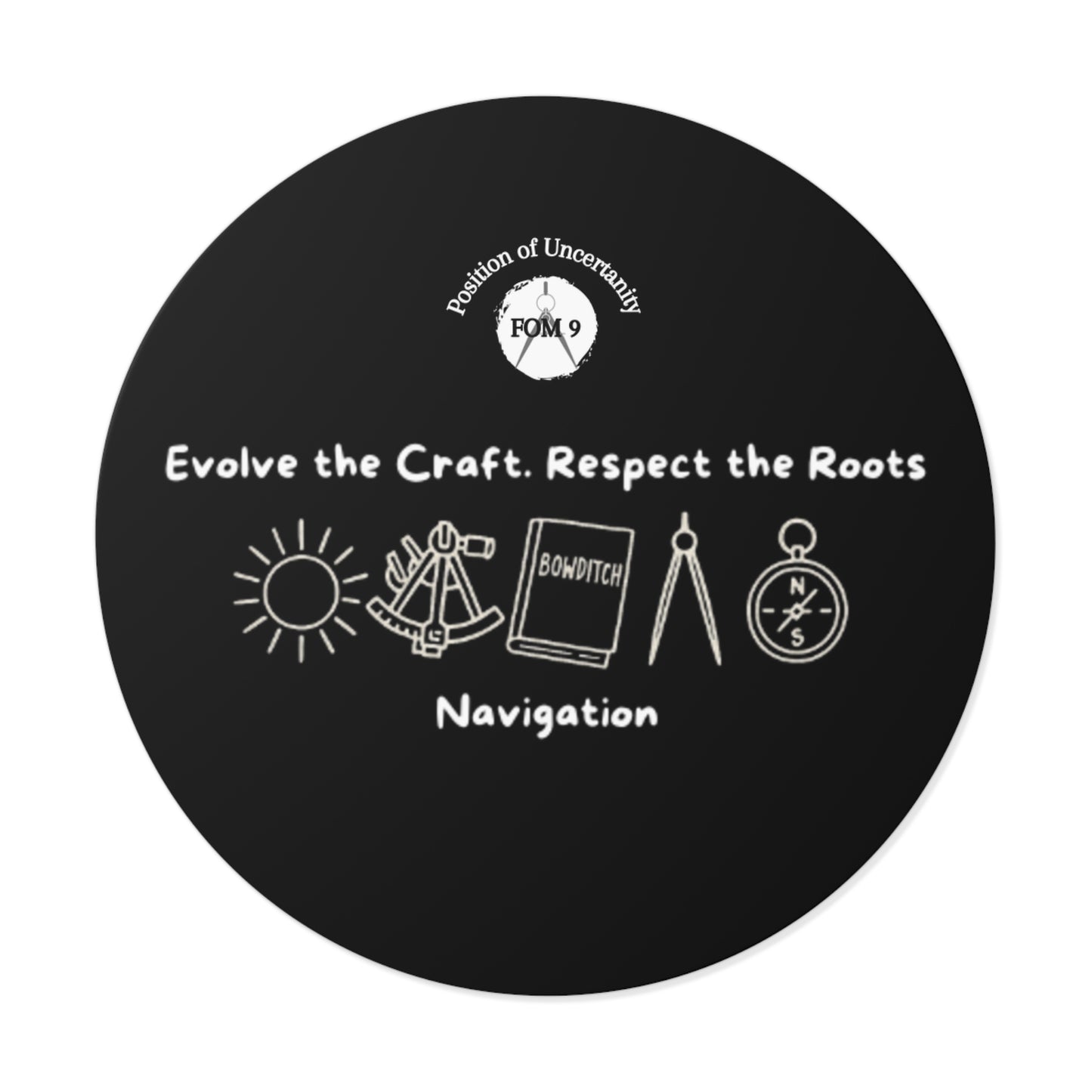 Evolve the Craft FOM 9 Round Vinyl Sticker