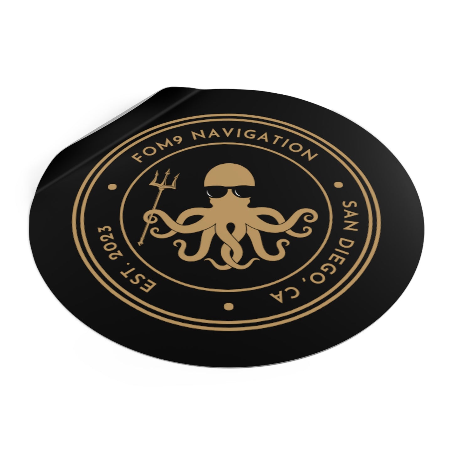 FOM 9 Logo Kracken Sticker