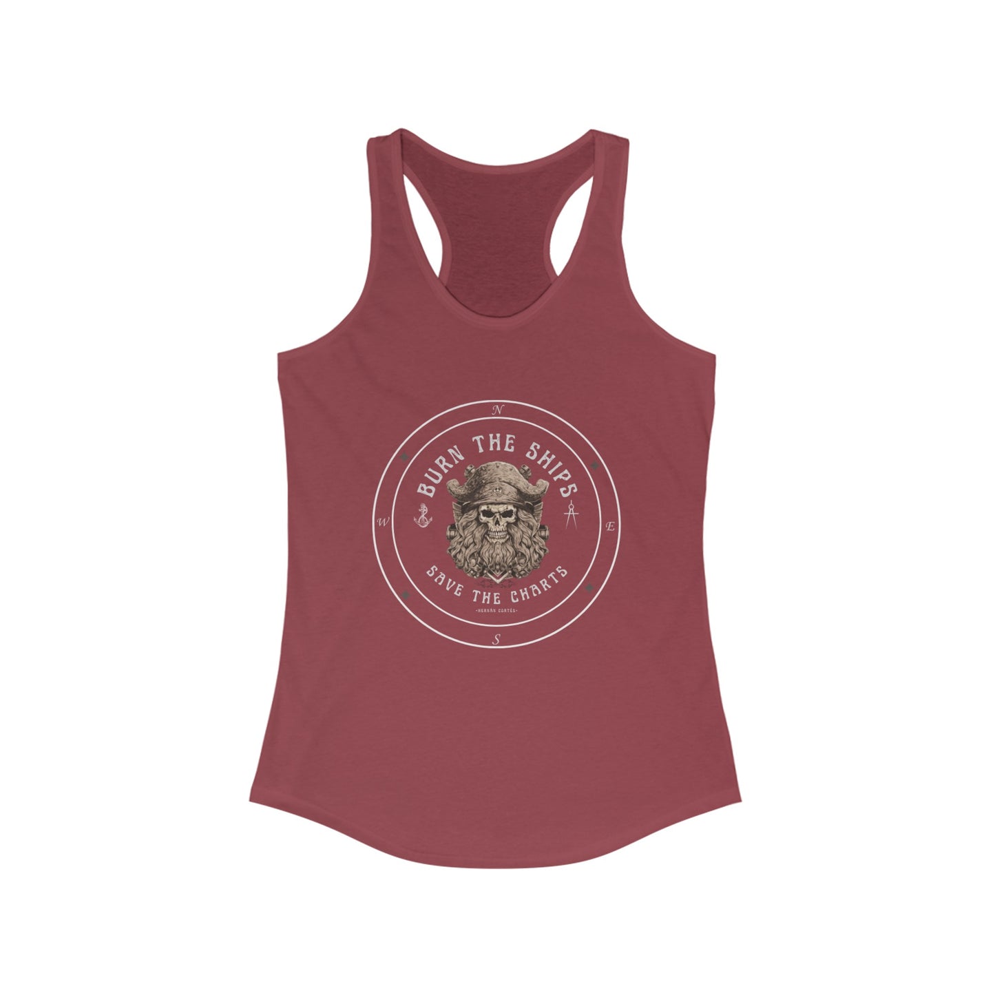 Burn the Ships FOM 9 Racerback Tank