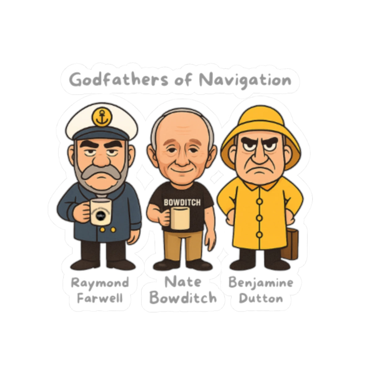 Godfathers of Navigation FOM 9 Stickers