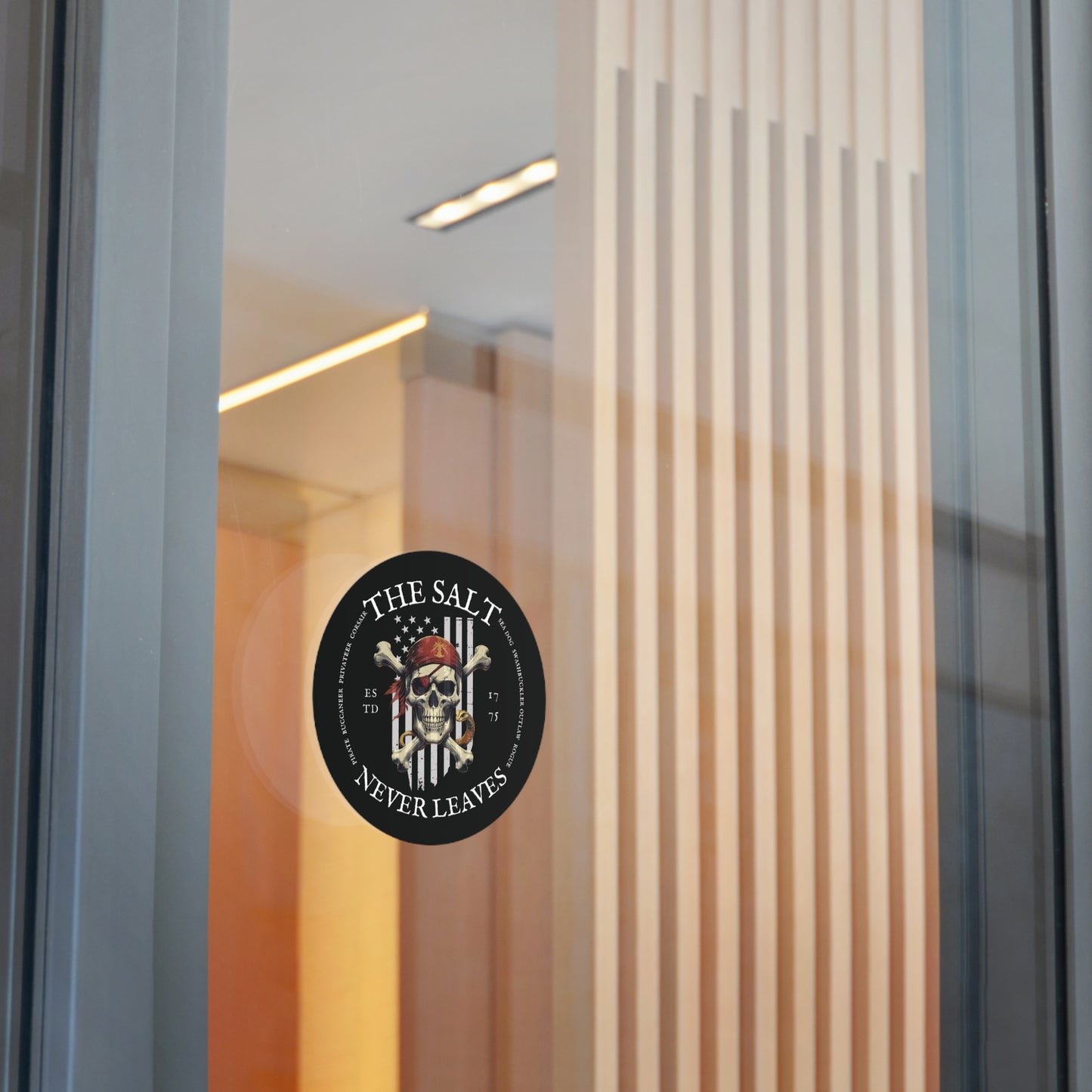 The Salt Never Leaves FOM 9 Round Vinyl Sticker