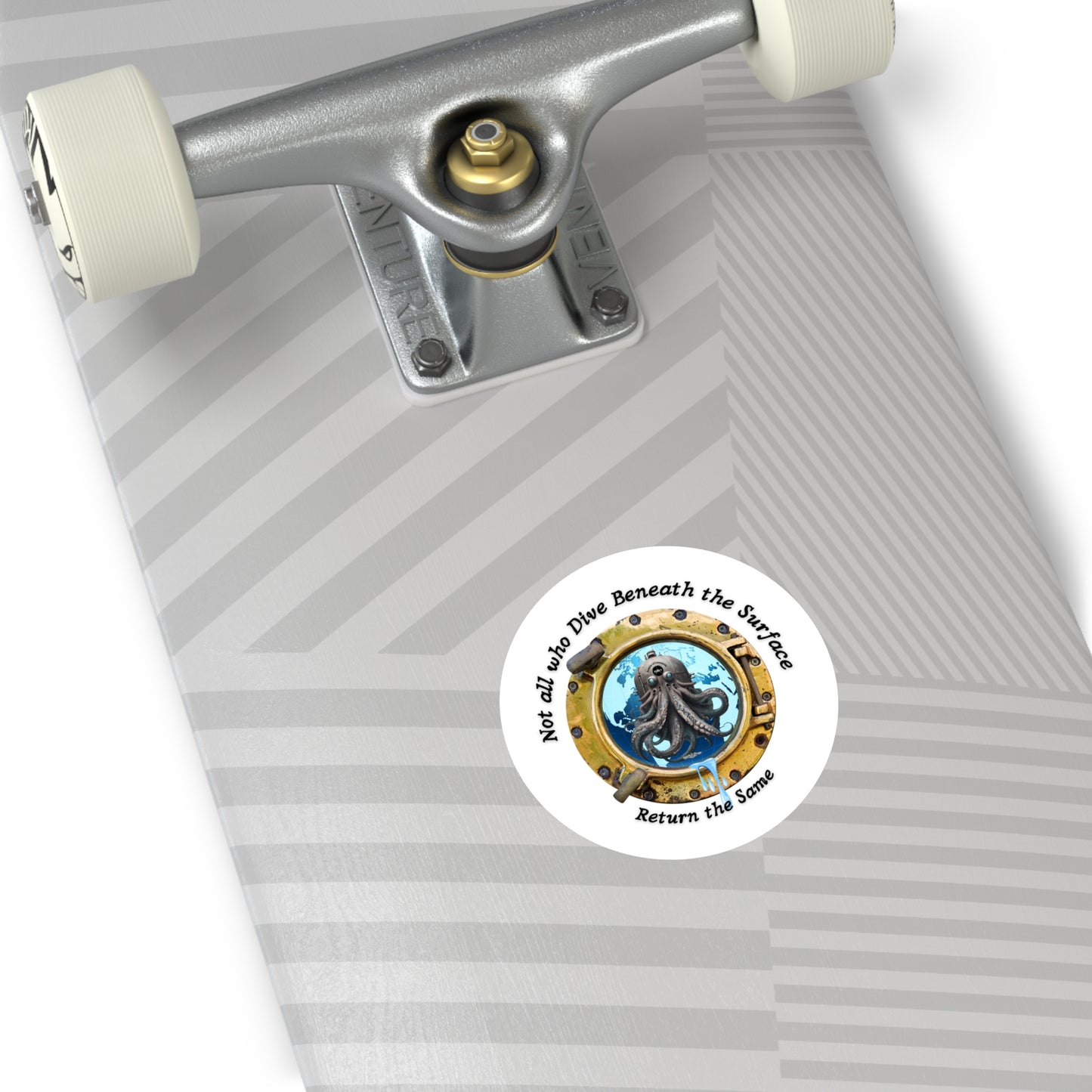 'Not All Who Dive Beneath the Surface' FOM 9 Round Stickers