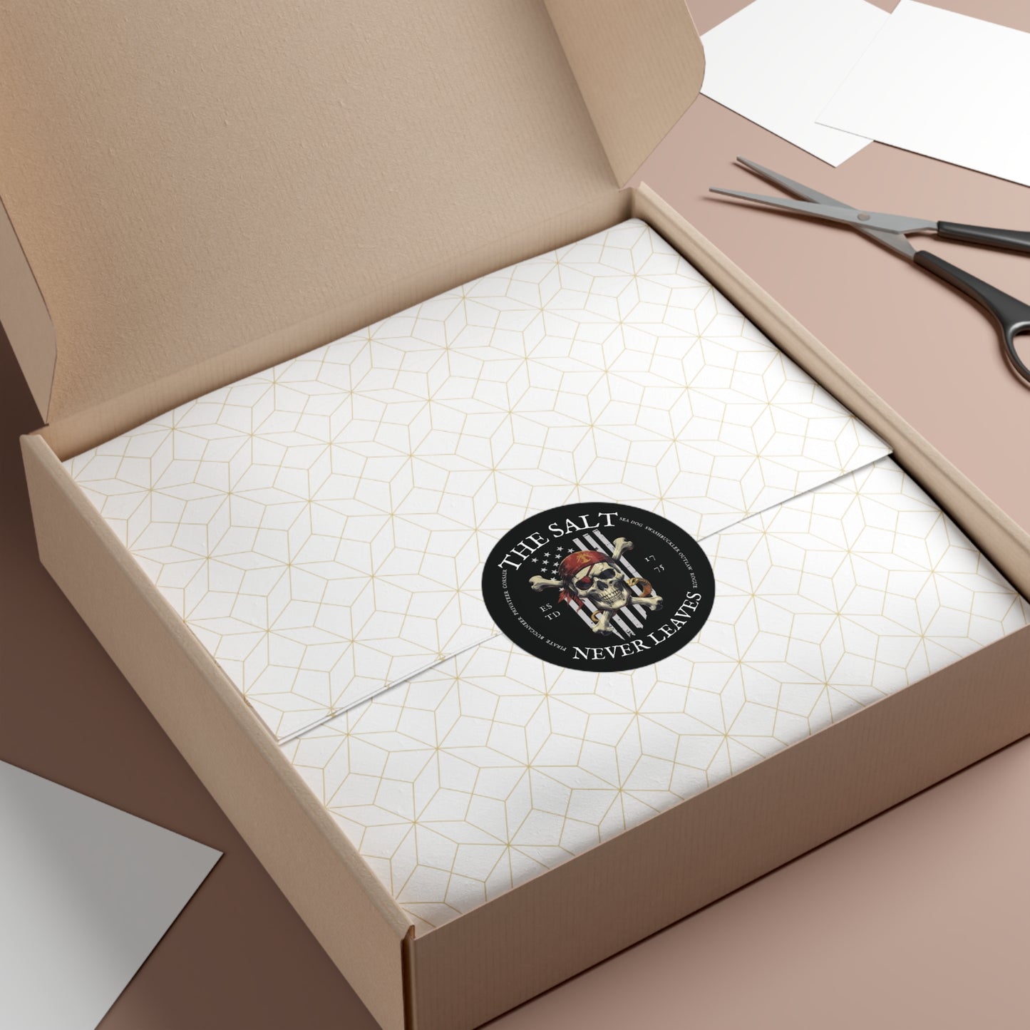 The Salt Never Leaves FOM 9 Round Vinyl Sticker