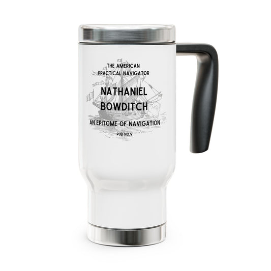 Bowditch FOM 9 - Stainless Steel Travel Mug with Handle, 14oz