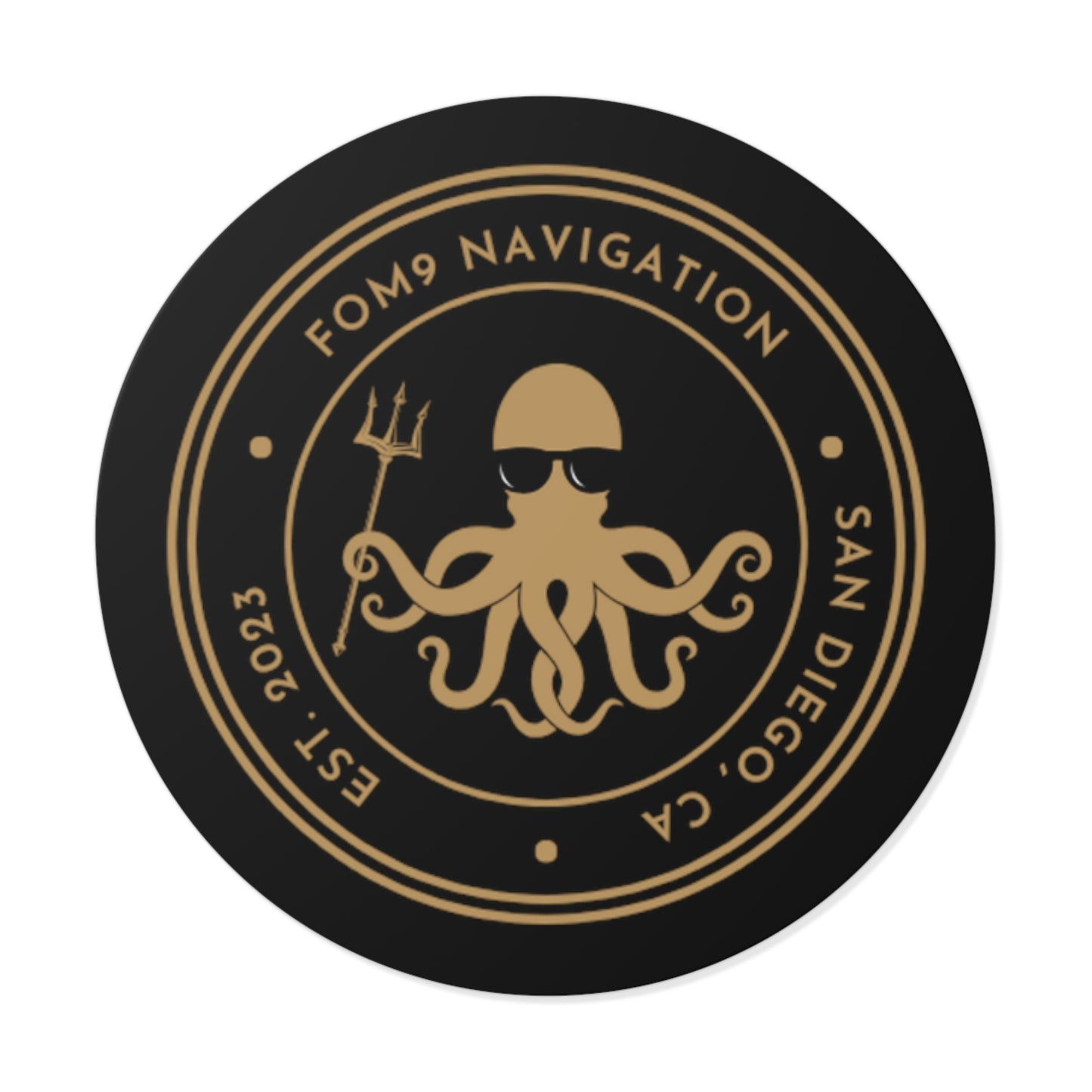 FOM 9 Logo Kracken Sticker