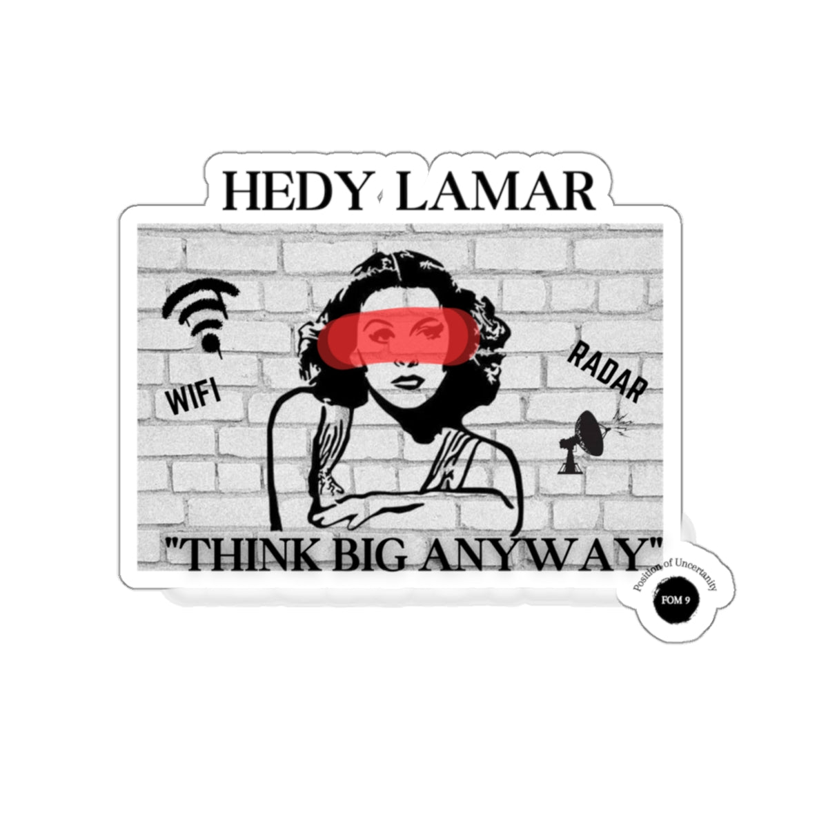 Hedy Lamar FOM 9 Sticker