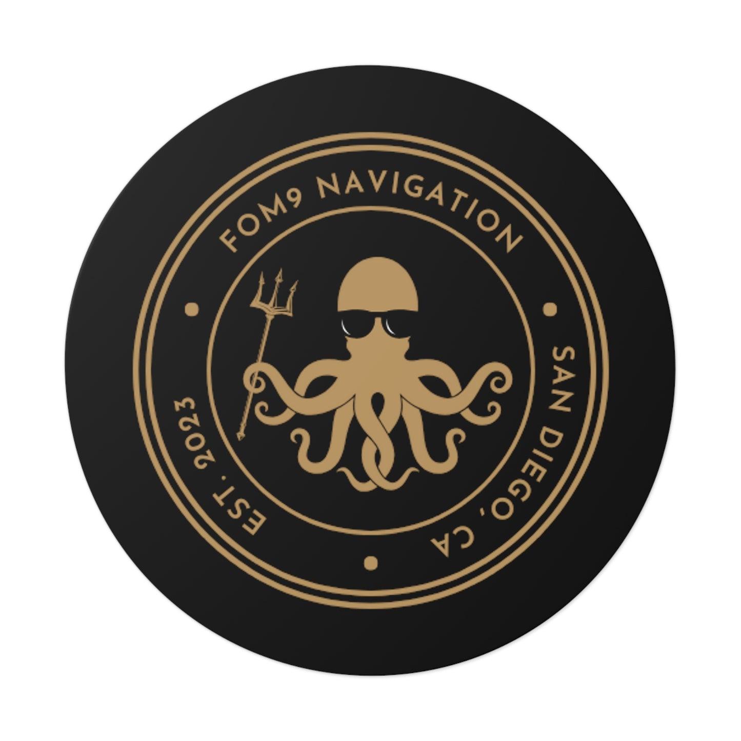 FOM 9 Logo Kracken Sticker