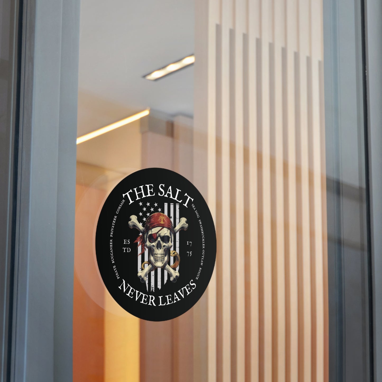 The Salt Never Leaves FOM 9 Round Vinyl Sticker