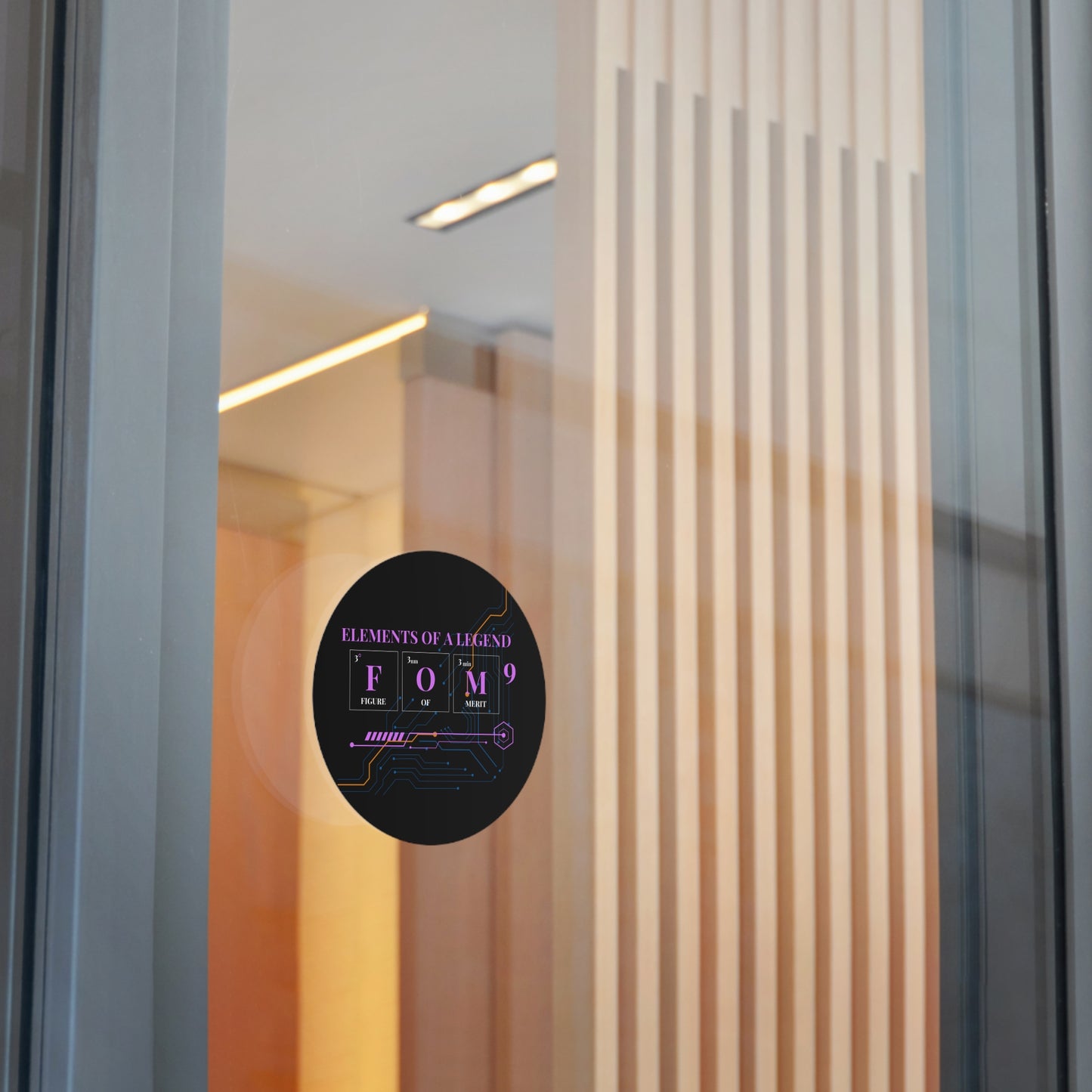 Elements of a Legend FOM9 Round Vinyl Sticker