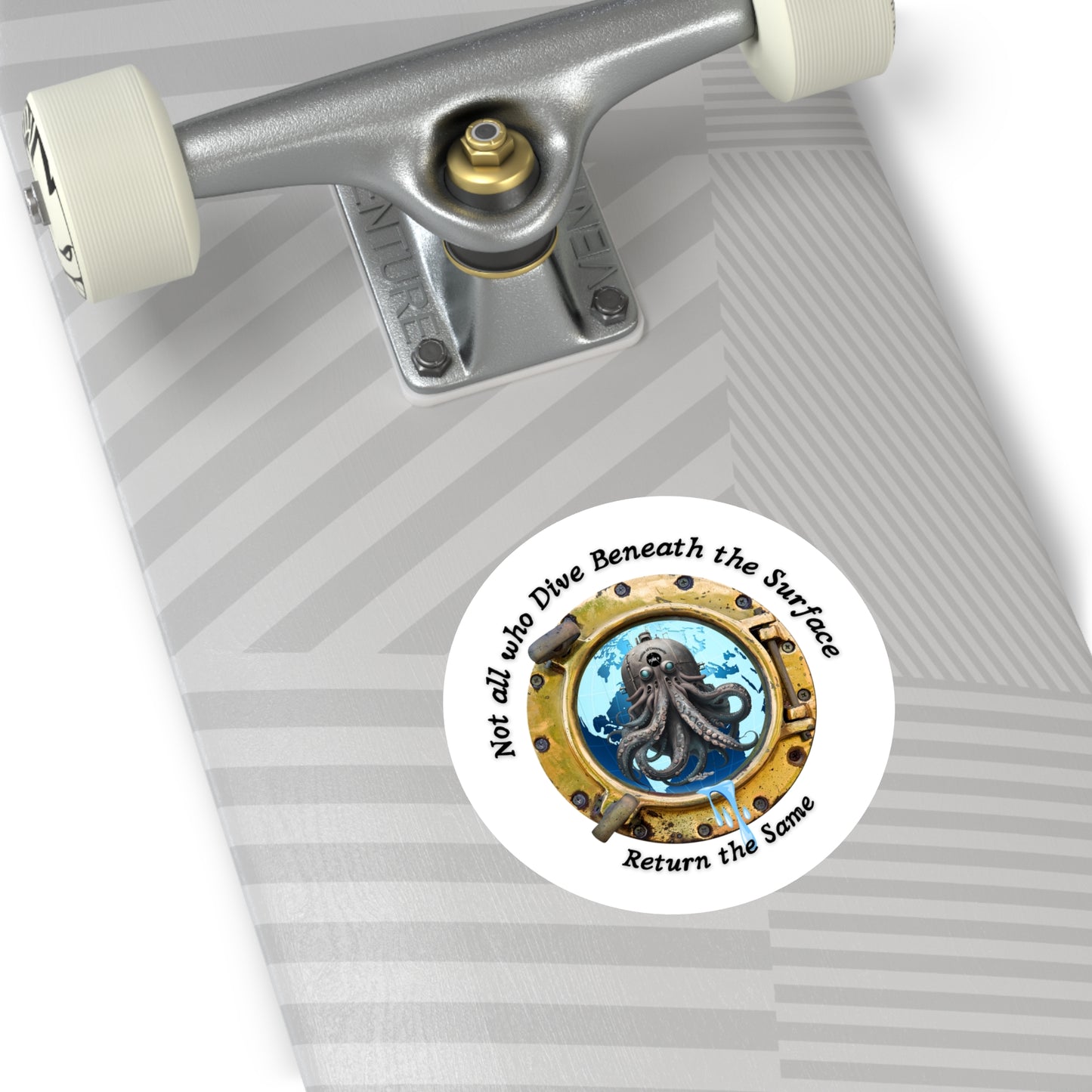 'Not All Who Dive Beneath the Surface' FOM 9 Round Stickers