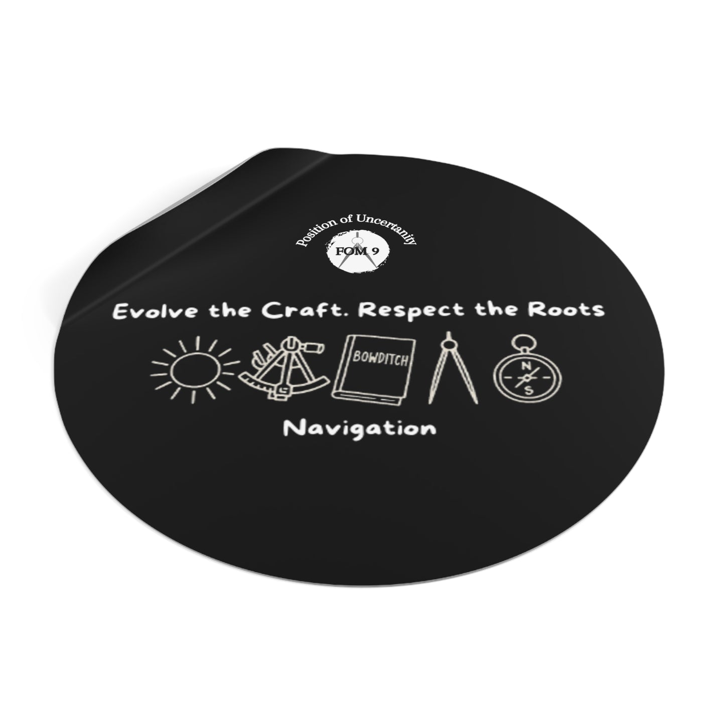 Evolve the Craft FOM 9 Round Vinyl Sticker