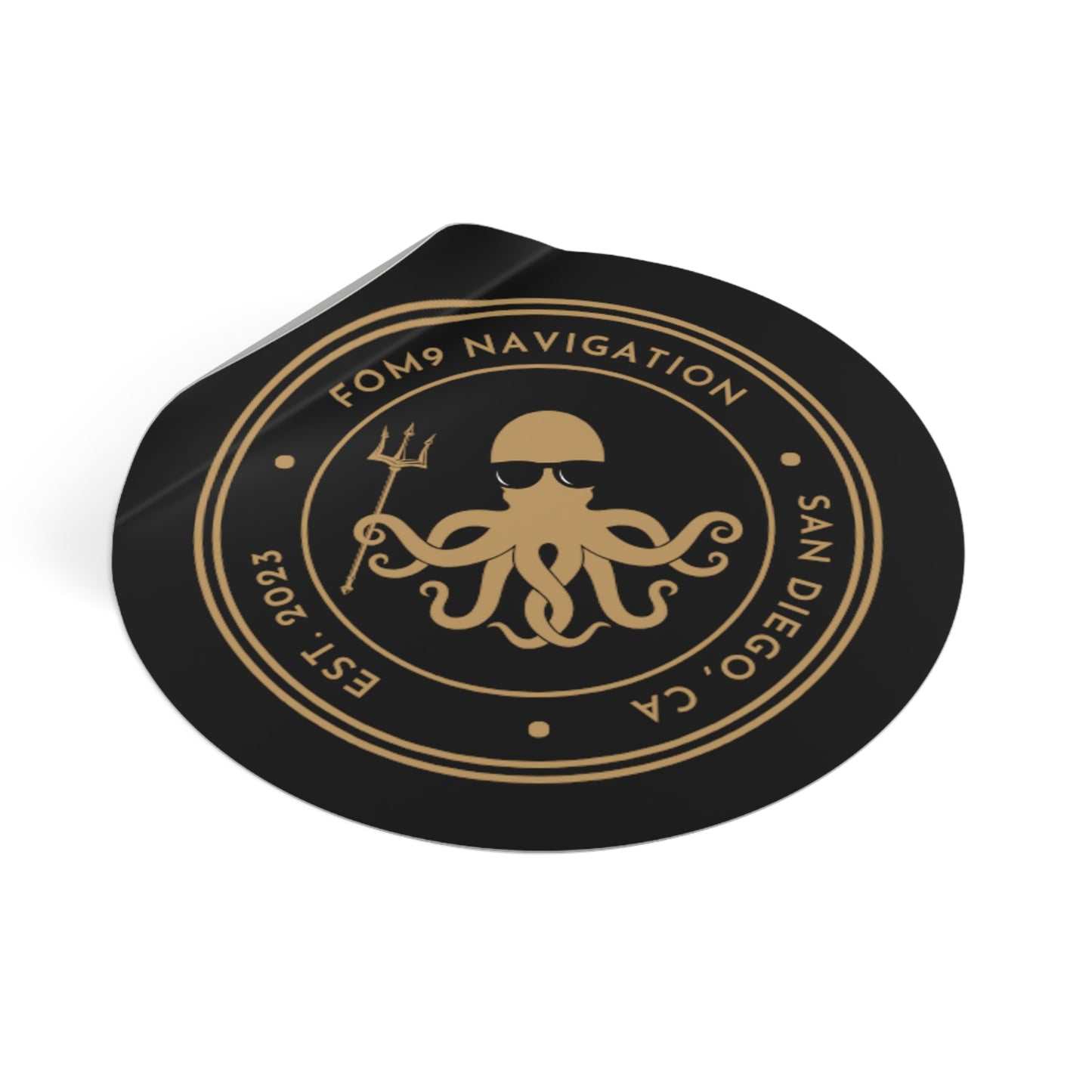 FOM 9 Logo Kracken Sticker