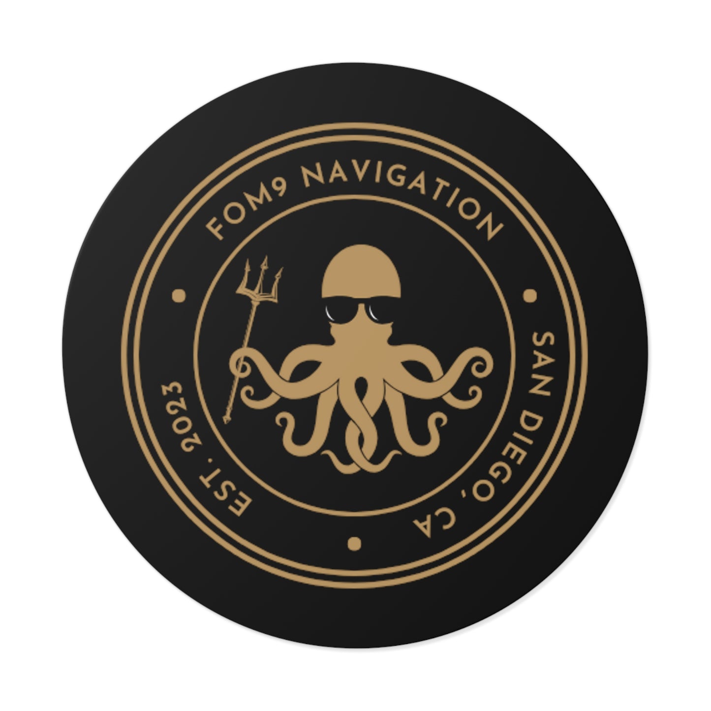 FOM 9 Logo Kracken Sticker