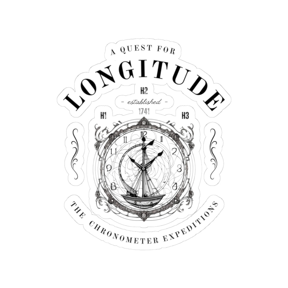 The Longitude Explorers FOM 9 Kiss-Cut Stickers