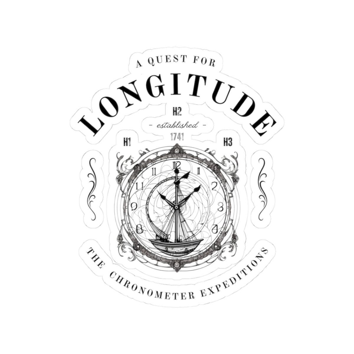 The Longitude Explorers FOM 9 Kiss-Cut Stickers