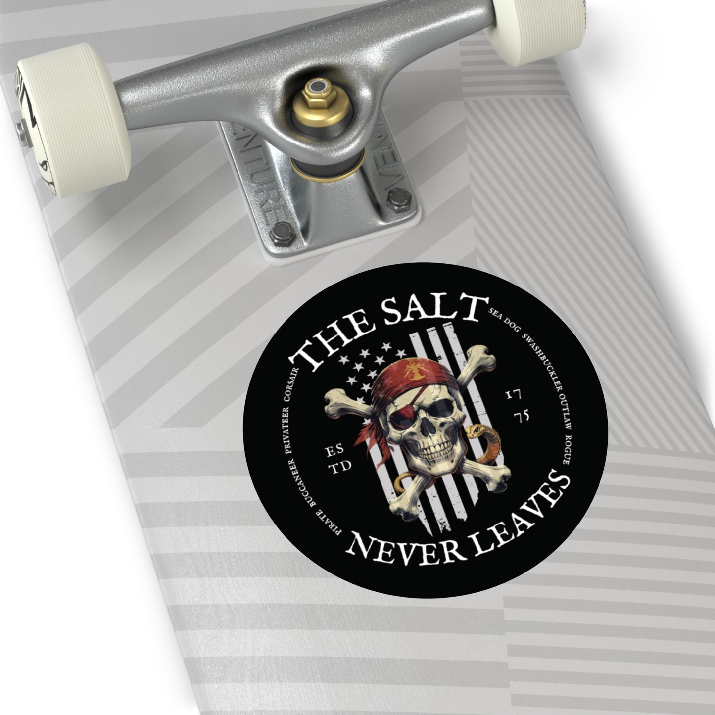 The Salt Never Leaves FOM 9 Round Vinyl Sticker